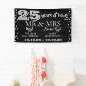 Mr. Right Fun 25-jähriges Bestehen Silver Hearts Banner (Insitu)