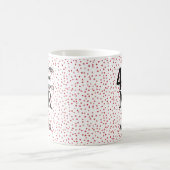 Mr Right Fun 40. Hochzeitstag Ruby Hearts Kaffeetasse (Mittel)