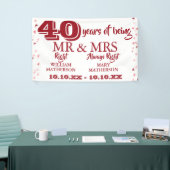 Mr Right Fun 40 Jahre Ruby Hearts Banner (Messeveranstaltung)
