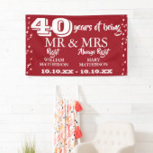 Mr Right Fun 40 Jahre Ruby Hearts Banner (Insitu)