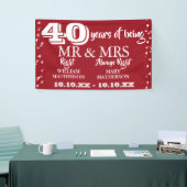 Mr Right Fun 40 Jahre Ruby Hearts Banner (Messeveranstaltung)