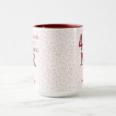 Mr Right Fun 40th Anniversary Ruby Hearts Tasse (Zentrum)