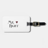 Mr. right gepäckanhänger (Vorderseite horizontal)