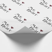 Mr. right geschenkpapier (Ecke)