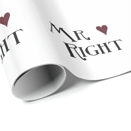 Mr. right geschenkpapier (Rolleneckpunkt)