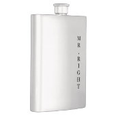 Mr Right Groom's Classic Flask Flachmann (Rechts)