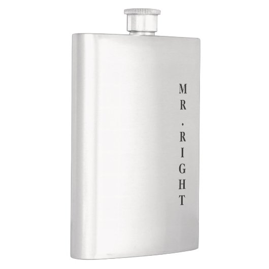 Mr Right Groom's Classic Flask Flachmann (Rechts)