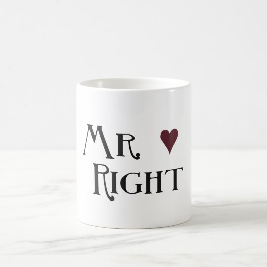 Mr. right kaffeetasse (Mittel)