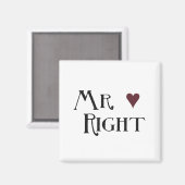 Mr. right magnet (Vorderseite/Rückseite)