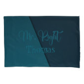 Mr Right & Mrs. Always Right Custom Couple Kissenbezug (Vorderseite-Links)