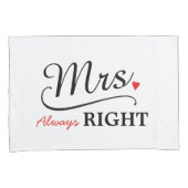 Mr Right Now & Mrs. Always right Niedlich Newlywed Kissenbezug (Vorderseite-Rechts)