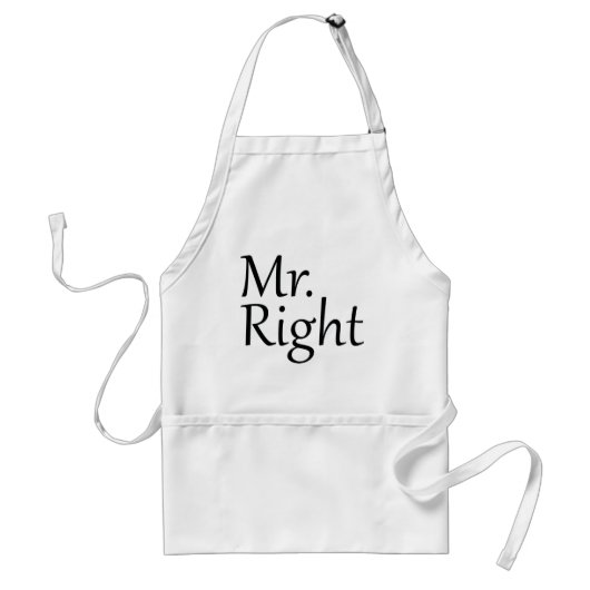 Mr. Right Schürze (Vorne)