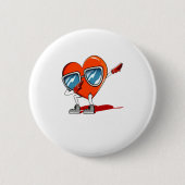 Mr Right Valentines Day Humor Matching Couples 1 Button (Vorderseite)