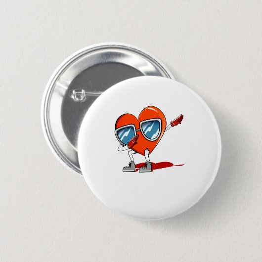 Mr Right Valentines Day Humor Matching Couples 1 Button (Vorne & Hinten)