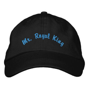Mr Royal King Elegant Dark Thema-Hut Cool Vibe Bestickte Baseballkappe