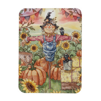 "Mr. Scarecrow" - Niedliche Halloween-Illustration Magnet