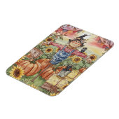 "Mr. Scarecrow" - Niedliche Halloween-Illustration Magnet (Linke Seite)