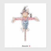 "Mr. Scarecrow" - Niedlicher Halloween-Charakter Aufkleber (Blatt)