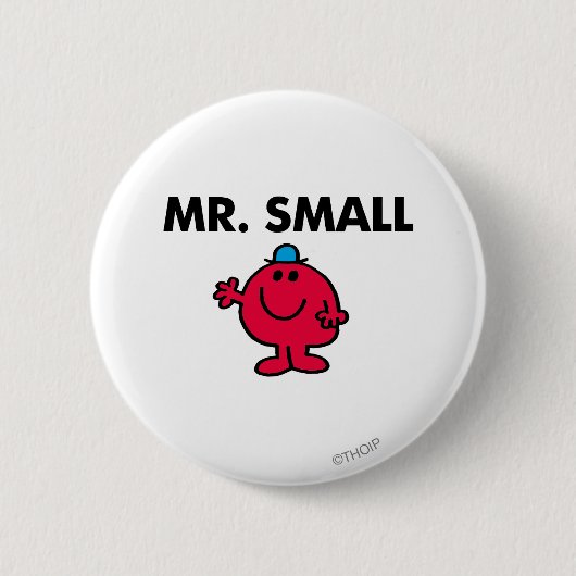 Mr Small Waving Hello Button (Vorderseite)