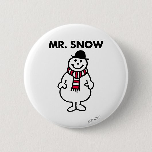 Mr. Snow | Klassische Pose Button (Vorderseite)
