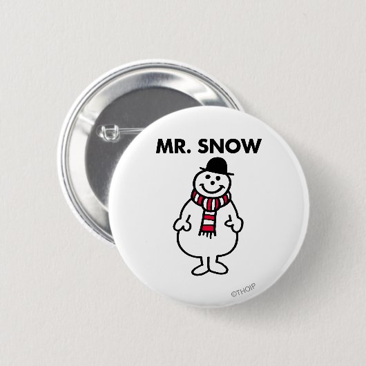 Mr. Snow | Klassische Pose Button (Vorne & Hinten)