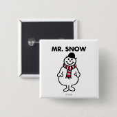 Mr. Snow | Klassische Pose Button (Vorne & Hinten)
