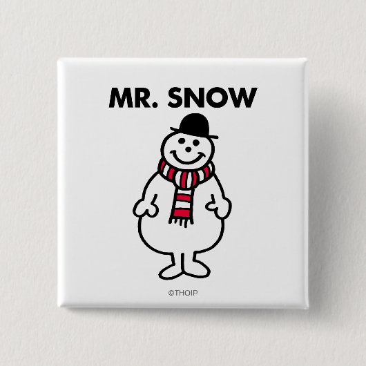 Mr. Snow | Klassische Pose Button (Vorderseite)