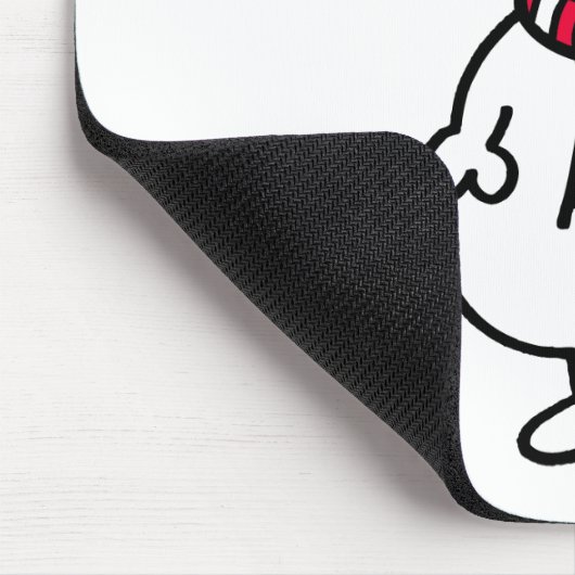 Mr. Snow | Klassische Pose Mousepad (Ecke)