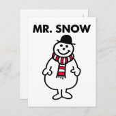 Mr. Snow | Klassische Pose Postkarte (Vorne/Hinten)