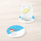 Mr Snowman Getränkeuntersetzer (Seite)