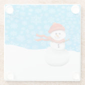 Mr Snowman Glasuntersetzer (Rückseite)