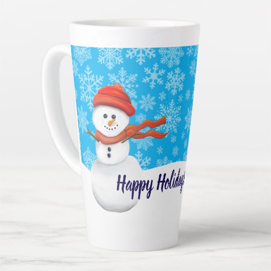 Mr. Snowman Happy Holidays Milchtasse (Linke Ecke)