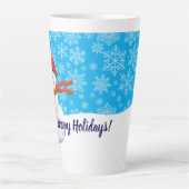 Mr. Snowman Happy Holidays Milchtasse (Vorderseite)