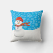 Mr Snowman Kissen (Rückseite)