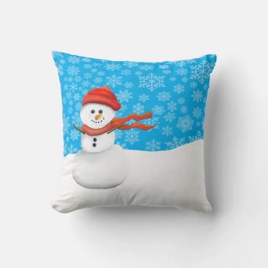 Mr Snowman Kissen (Vorderseite)