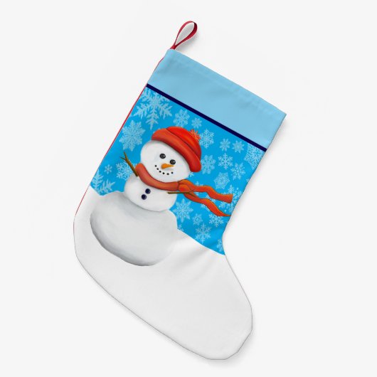 Mr Snowman Kleiner Weihnachtsstrumpf (Vorderansicht (hängend))