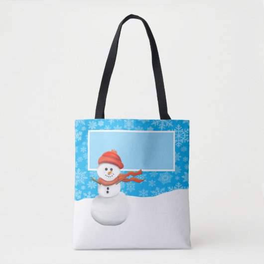 Mr Snowman Tasche (Vorderseite)