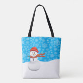 Mr Snowman Tasche (Rückseite)