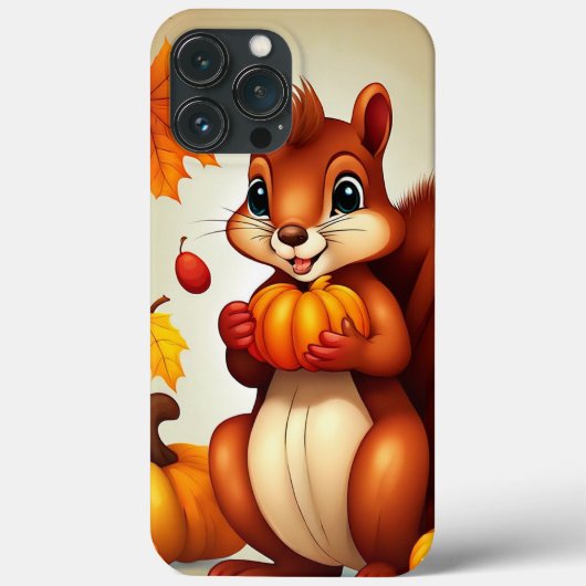 Mr. Squirrel Autumn  Phone Case (Rückseite)