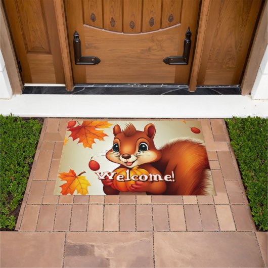 Mr. Squirrel Welcome Mat Fußmatte (Außenbereich)