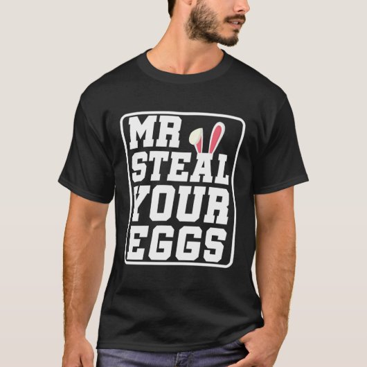 Mr Steal Your Eggs Kids Easter Day Easter Boys Tod T-Shirt (Vorderseite)