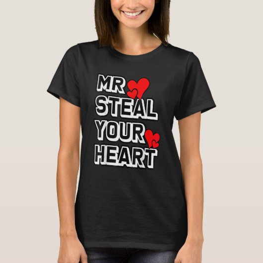 Mr Steal Your Heart Classical Funny Toddlers Valen T-Shirt (Vorderseite)
