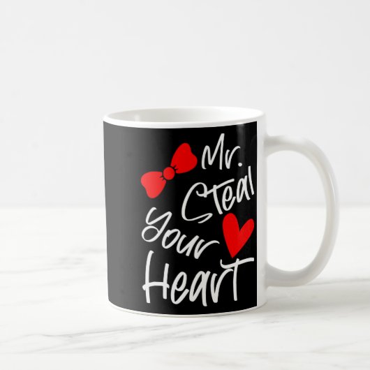 Mr Steal Your Heart For Boys Toddlers Valentines _ Kaffeetasse (Rechts)