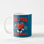 Mr Steal Your Heart For Boys Toddlers Valentine's Kaffeetasse (Links)