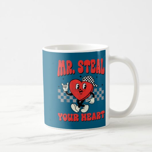 Mr Steal Your Heart For Boys Toddlers Valentine's Kaffeetasse (Rechts)