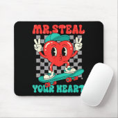 Mr Steal Your Heart For Boys Toddlers Valentine's  Mousepad (Mit Mouse)