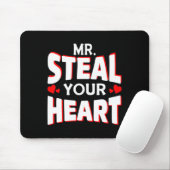 Mr Steal Your Heart For Boys Toddlers Valentines Mousepad (Mit Mouse)