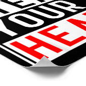 Mr Steal Your Heart For Boys Toddlers Valentine's Poster (Ecke)