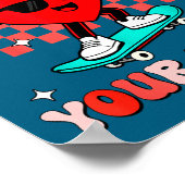 Mr Steal Your Heart For Boys Toddlers Valentine's  Poster (Ecke)