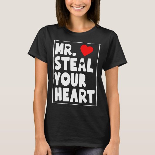 Mr Steal Your Heart For Boys Toddlers Valentines _ T-Shirt (Vorderseite)